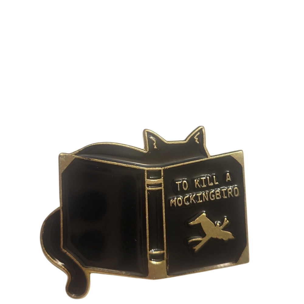 Whimsical Cat Lapel Pin